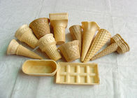 Eco - φιλικά φλυτζάνια γκοφρετών παγωτού για το κατάστημα/την υπεραγορά, μορφή συνήθειας
