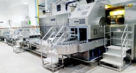 Υψηλή ταχύτητα γραμμών παραγωγής κώνων παγωτού ανοξείδωτου που λειτουργεί 380V