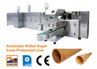 10kg/Hour μηχανή κώνων παγωτού βαφλών κυλίνδρων ζάχαρης