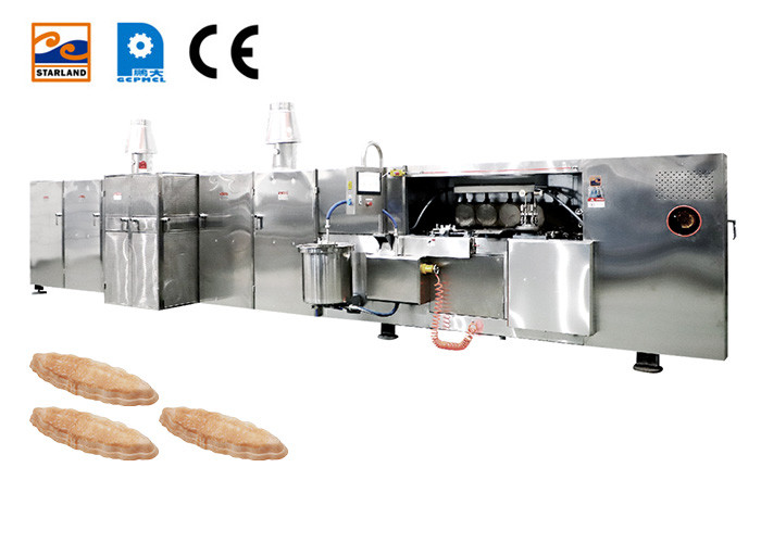 Εμπορικά βιομηχανικά μηχανήματα μπισκότων γκοφρετών εξοπλισμού επεξεργασίας μπισκότων γκοφρετών ανοξείδωτου