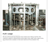 Αυτόματη μηχανή μπισκότων Waffer ανοξείδωτου γραμμών παραγωγής μπισκότων γκοφρετών