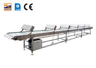 Ημιαυτόματος ιμάντας μεταφοράς τροφίμων κατασκευασμένος Marshalling Cooling Conveyor από ανοξείδωτο χάλυβα