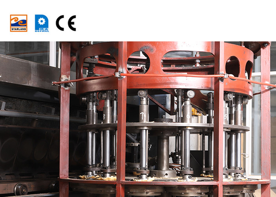 Ατσάλινο Waffle Cone Production Line Αυτόματο Waffle Basket Baking System στη βιομηχανία τροφίμων