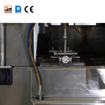 PLC Ice Cream Cone Making Machine Plant Waffle Cone Production Line με εγγύηση ενός έτους