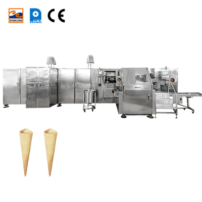 Ρυθμίσιμος εμπορικός Barquillo Cone Baker από ανοξείδωτο χάλυβα με CE