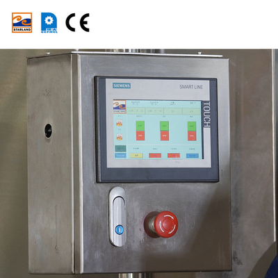 Ελεγχόμενη από PLC αυτόματη μηχανή ψήσιμο χιονιού από ανοξείδωτο χάλυβα