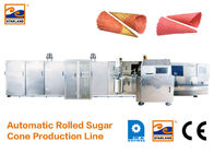 Ανθεκτική γραμμή παραγωγής κώνων ζάχαρης/βιομηχανικός κατασκευαστής 7000L*2400W*1800H παγωτού