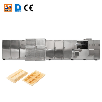 Προσαρμόσιμη γραμμή παραγωγής Wafer Monaka με 2.0hp κύριο κινητήρα και σύστημα ελέγχου PLC