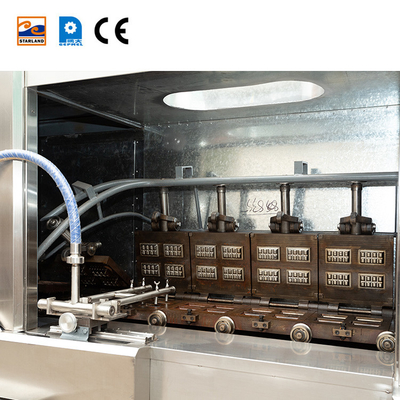 Προσαρμόσιμη γραμμή παραγωγής Wafer Monaka με 2.0hp κύριο κινητήρα και σύστημα ελέγχου PLC