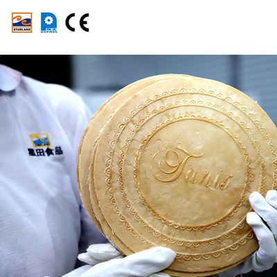 PLC Control System Wafer Biscuit Maker Made Of Stainless Steel For Market
