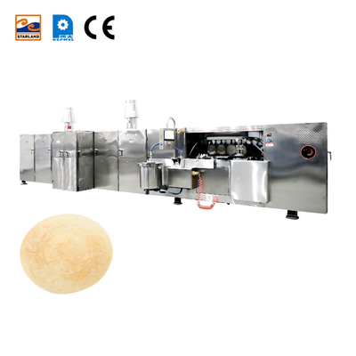 PLC Control System Wafer Biscuit Maker Made Of Stainless Steel For Market