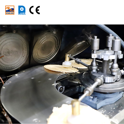 Μηχανή Παρασκευής Γκοφρέτας 2.0HP από Ανοξείδωτο Χάλυβα για Παραγωγή