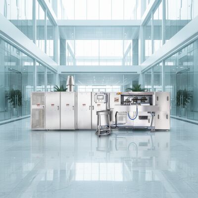 Αυτόματη μηχανή με κώνους από ανοξείδωτο χάλυβα ιδανική για τη συνεχή παραγωγή νόστιμων κροσέ κώνων.