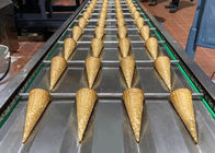 Εξοπλισμός παραγωγής κώνων παγωτού, πολυσύνθετη αυτόματη εγκατάσταση 63 προτύπων ψησίματος 260*240 χιλ.