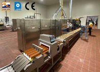 Εμπορική μπισκότων ζάχαρης μηχανή γκοφρετών κώνων κυλημένη γραμμή παραγωγής
