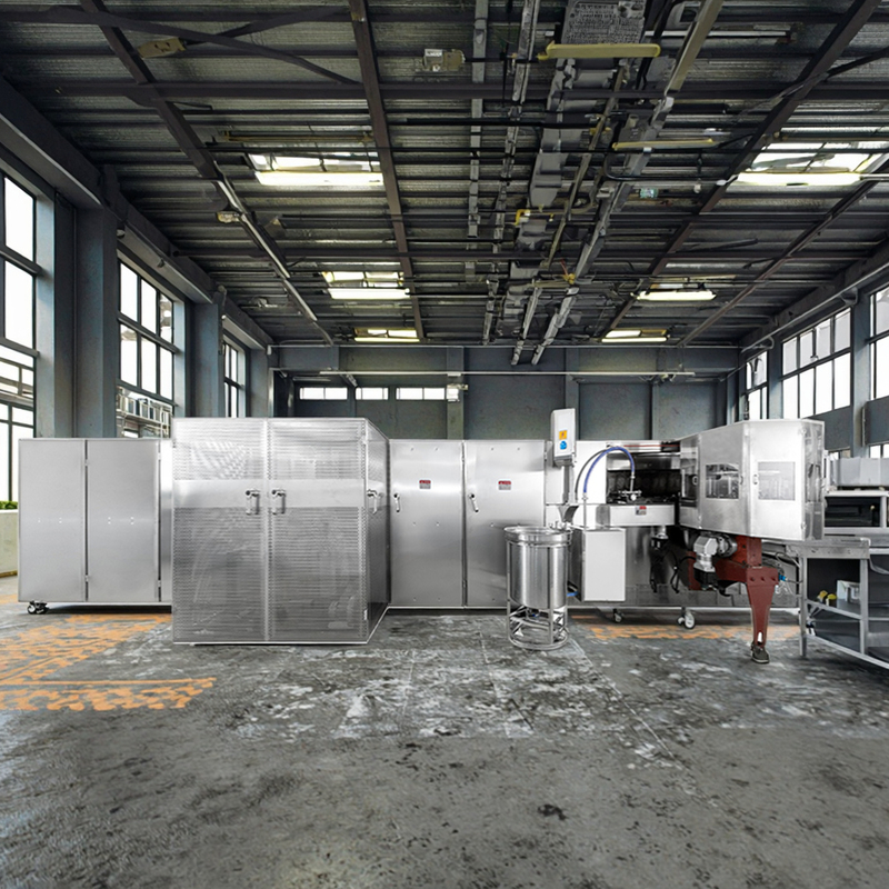 Σύστημα Ελέγχου PLC Αυτόματη Μηχανή Παρασκευής Βαφλών για Καλάθια από Ανοξείδωτο Χάλυβα σε Αγορά Υψηλής Ζήτησης