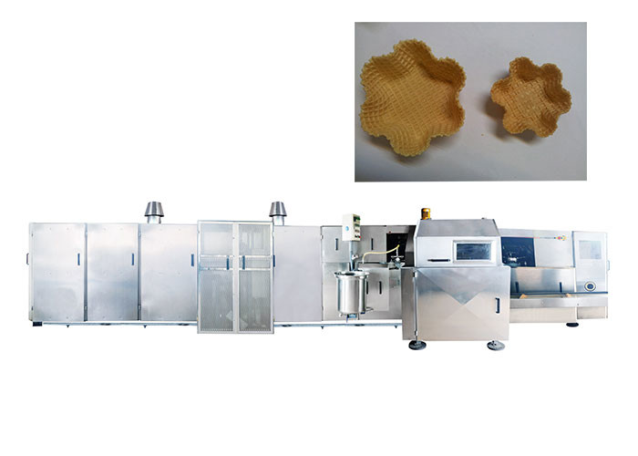 Γκοφρέτα CE που κατασκευάζει τη μηχανή, εξοπλισμός κατασκευής παγωτού με γρήγορα να θερμάνει επάνω το φούρνο