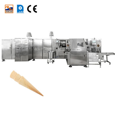 PLC Εμπορική Μηχανή Κατασκευής Χωνιών Barquillo με Αυτόματη Γραμμή Παραγωγής