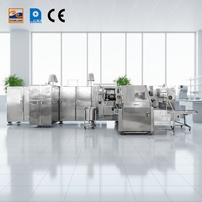 Γραμμή Παραγωγής Κώνου Ζάχαρης Roller 1.5KW Τέλεια Λύση Για Αυτοματοποιημένη Παραγωγή Κώνων Barquillo