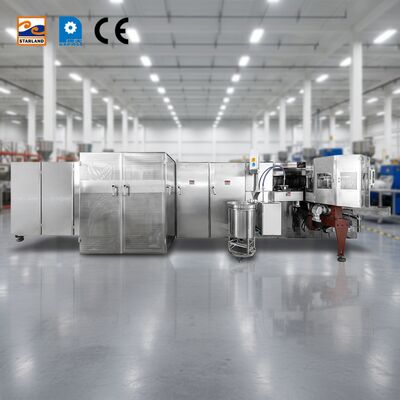 Βίντεο Τεχνική Υποστήριξη Waffle Basket Production Line Μεγάλη χωρητικότητα βελτιστοποιημένη για συνεχή