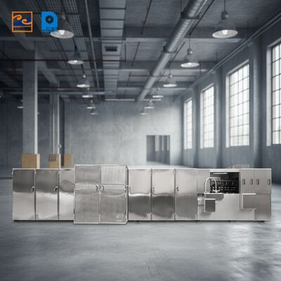 Μηχανή μπισκότων κυψελών εξοπλισμένη με σύστημα ελέγχου PLC που παρέχει αυτοματοποιημένο έλεγχο και σταθερή παραγωγή κυψελών Monaka