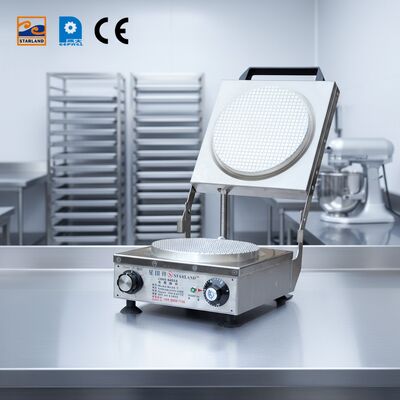 Semi Automatic Ice Cream Cone Machine Stainless Steel Frame Ensures Operation